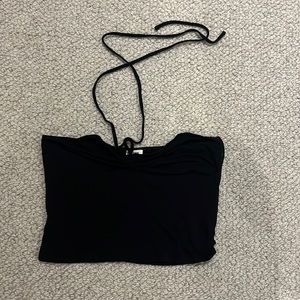 garage mini top tie around neck